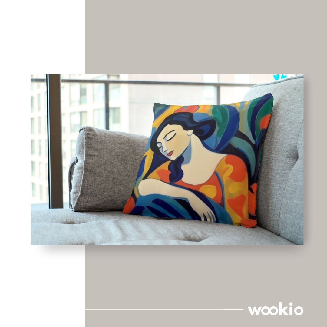 Woman Cushion The Art Cafe